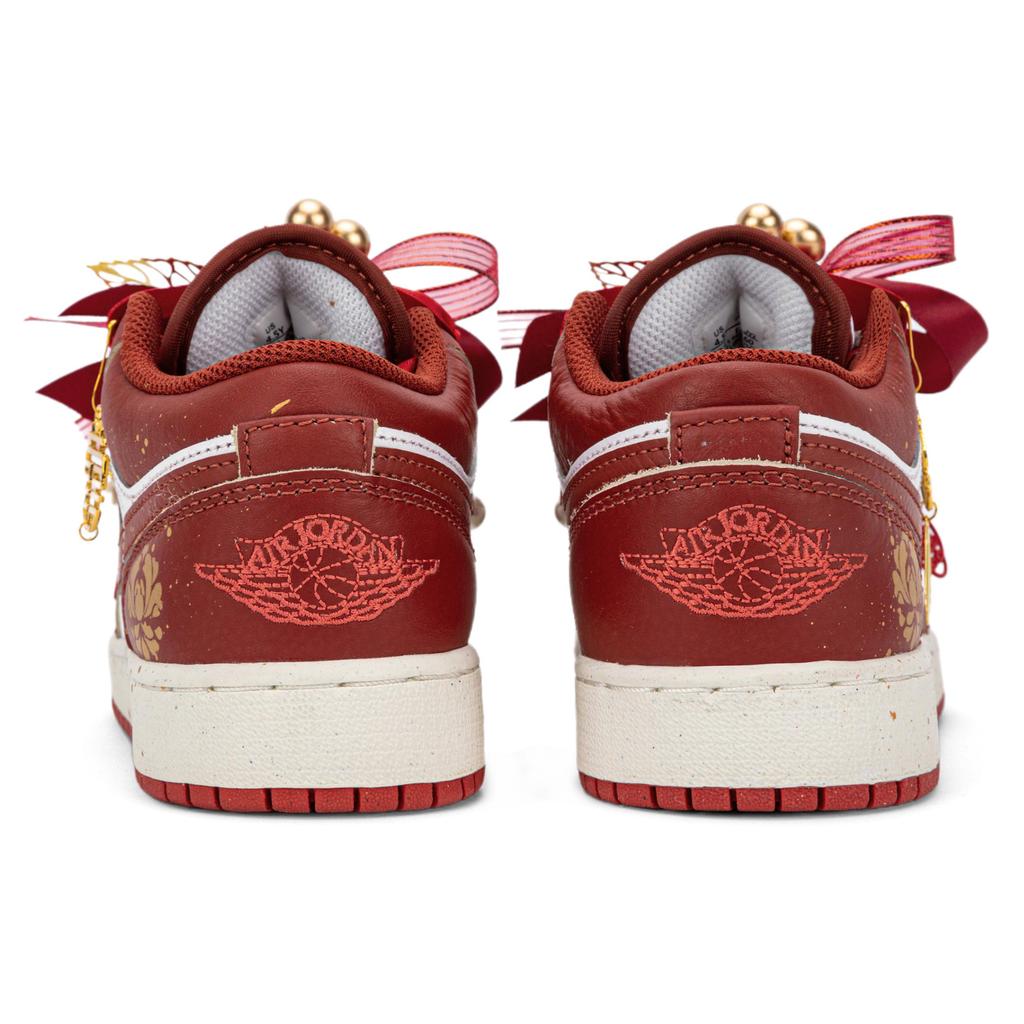 Jordan Air Jordan 1 Low Top Vintage Basketball Shoes Women's Red FJ3465-160(Team18-SBOX)