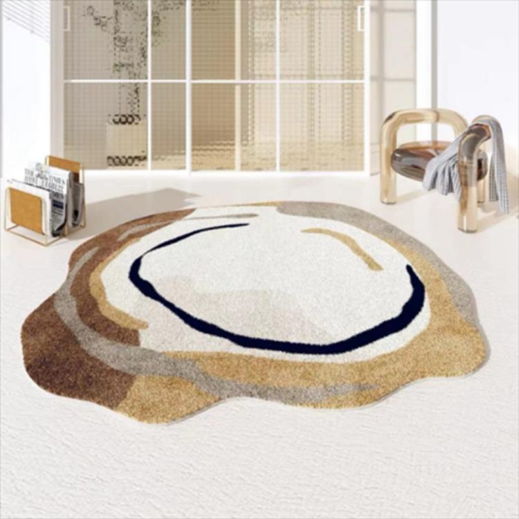 Modern Minimalist Irregular Carpet Living Room Coffee Table Carpet Bedroom Dressing Room Circular Floor Mat
