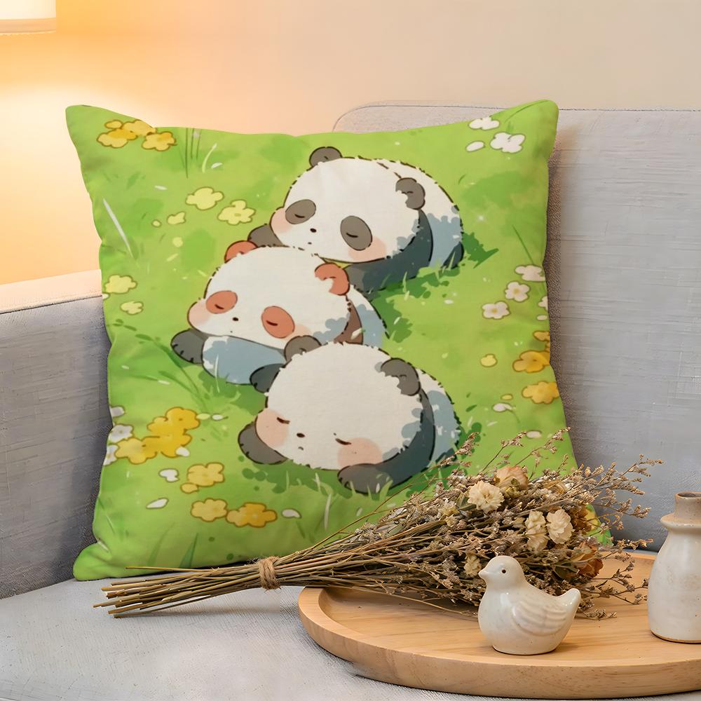 Cushion Cover  Linen  SkinFriendly Soft Decorative Case For Sofa Home Decor Cartoon Drawing Animal Pillow cover