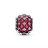 Pandora Sparkling Pav  Round Pink Charm 792630c03