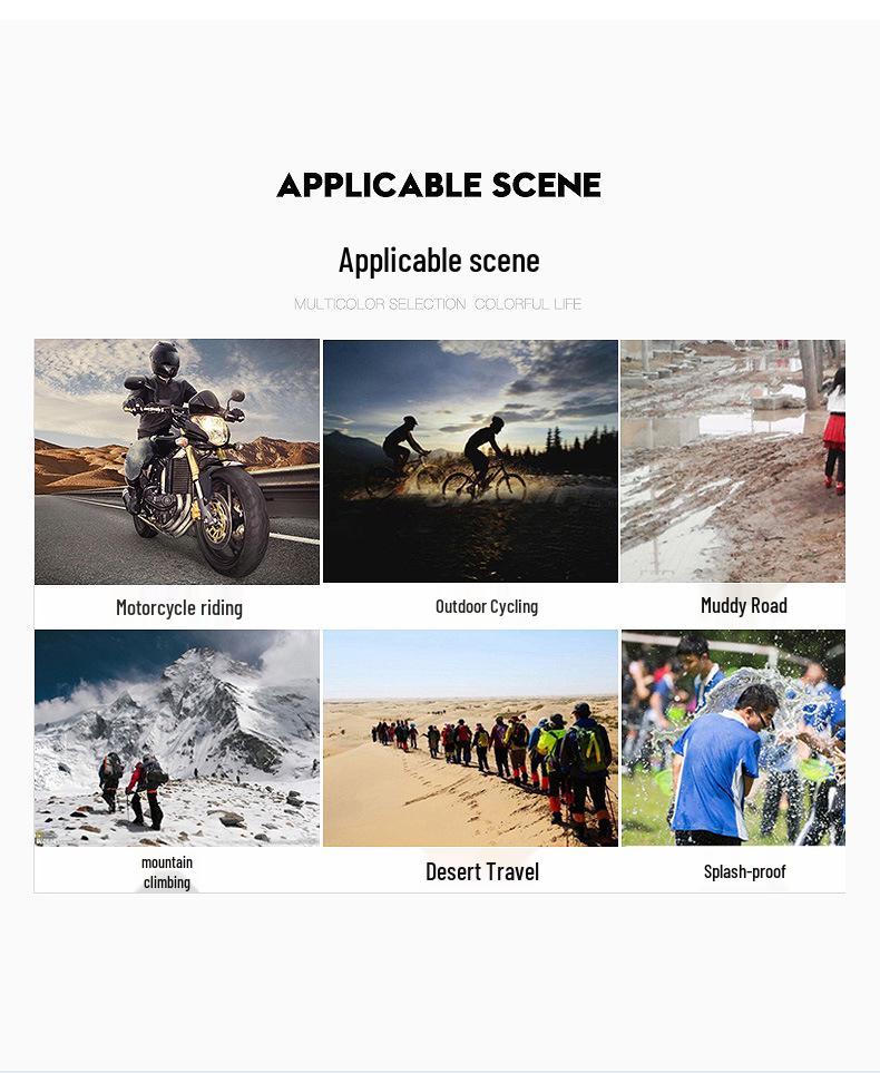 Full Coverage Waterproof High-Top Non-Slip Shoe Covers for Men & Women - Thickened and Wear-Resistant for Rainy Days