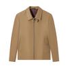 Qipai Men's Genuine Sheepskin Lapel Jacket