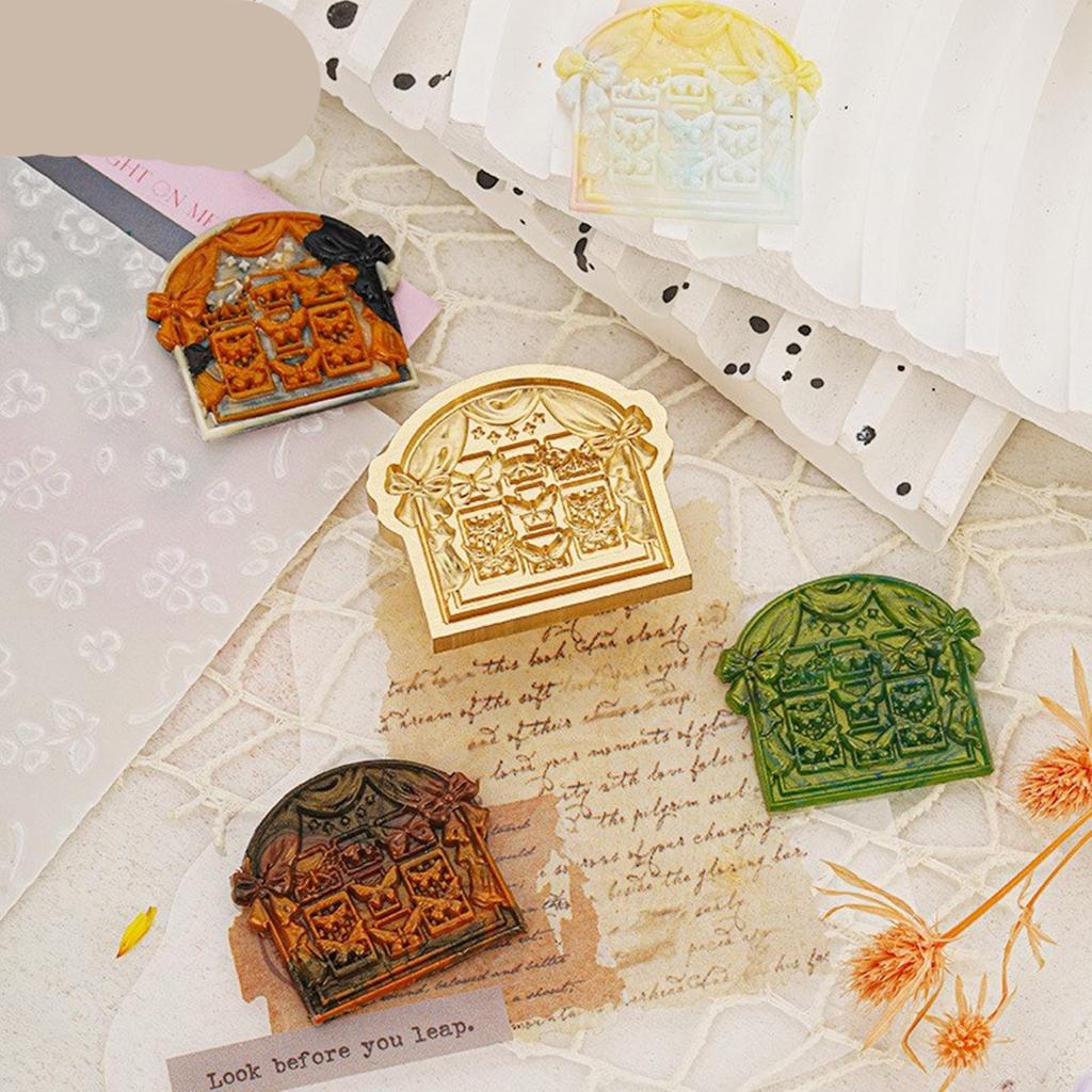 Wax Seal Stamp Brass Head Butterfly Flower Sealing Wax Stamp for Envelope Wedding Birthday Invitations Card Scrapbooking