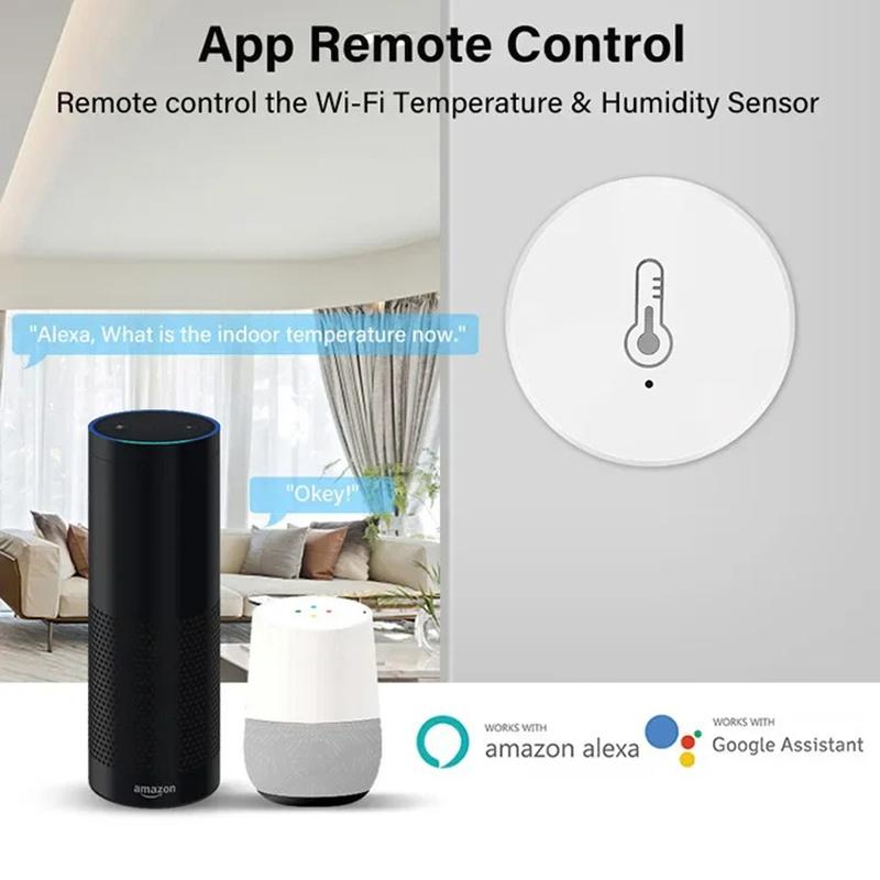 Tuya Smart Zigbee Temperature And Humidity Sensor Indoor Thermometer Monitor Work With Alexa Google Home Home Automation