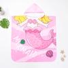 Children's beach towel with cartoon swimming hood cape water-absorbing cape bath towel