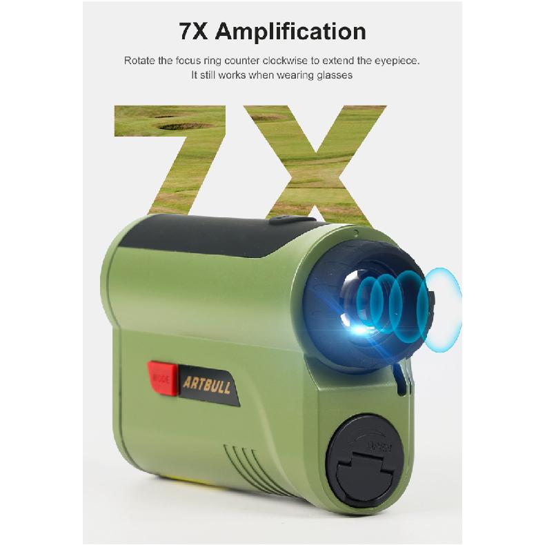 Hot Sale OLED Red Light Display Rangefinder Outdoor Laser Telescope for Hunting Distance measurement1200/2000Code