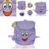 Dora The Explorer Nylon Backpack With Map Plush Doll Perfect Christmas Gift For Kids!