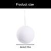 6Pcs White Foam Holiday Decorations Decorative Shatterproof Christmas Tree Ornament For Festival Home Decoration