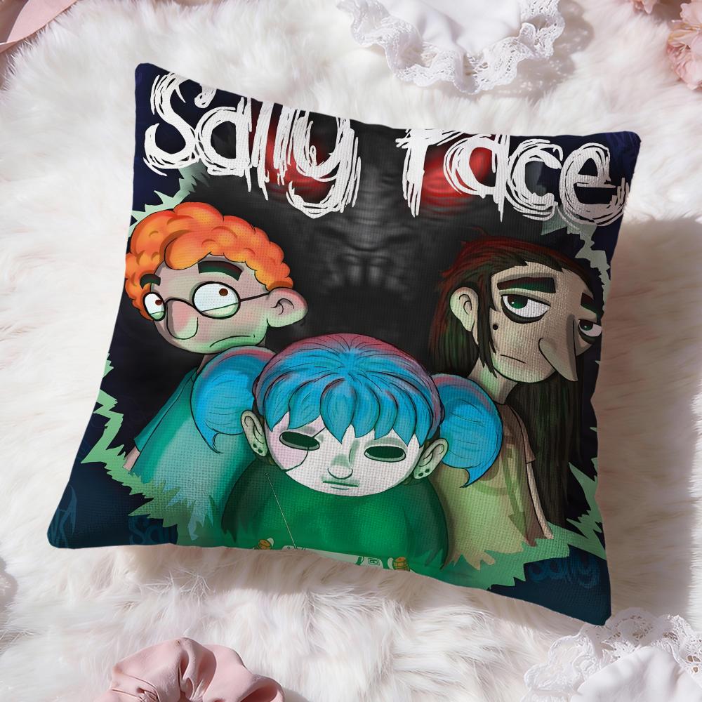 Band S-Sally F-Face Cushion Cover Premium Comfort Reversible Pillow Cove -Two in One Design for Any Room & Car Interior