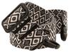 STRAP for handbag 40mm BLACK RHOMBUS adjustable Fasten BLACK MATT