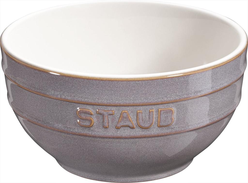 Staub Antique Gray Ceramic Bowl Microwave Safe Japanese Vintage Colors "Bowl 12cm" [Authorized Product] 40511-834