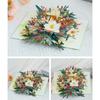 Handmade Greeting Card Foldable Colorful Flower 3D Popup Card Invitation Card for Birthdays Weddings Anniversaries