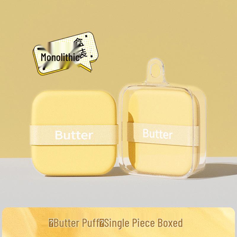 Super Soft Dual-Use Butter Cookie Cushion Puff for Loose Powder & Liquid Foundation