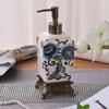 Creative Crack Floral Ceramic Lotion Bottle Bathroom Shampoo Shower Gel Dispensing Bottle Soap Dispenser Bathroom Accessories