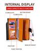Genuine Leather RFID Anti-Theft Ladies Long Wallet Clutch with Brush Wax Finish