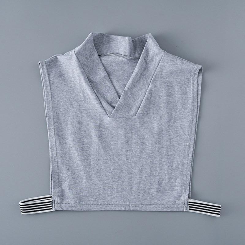 Shirt Lapel Collar Cardigan Sweater Half Shirt Versatile Outfits Collar Girls Half Shirt Decorative Shawl