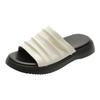 Super comfortable~ Resort beach fold casual one-and-a-half slippers women's 2025 summer wear light open-toed slippers