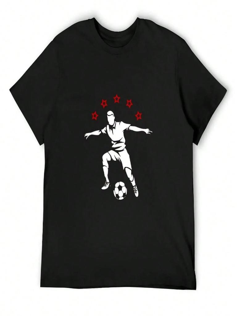 Soccer Club Retro Emblem T-Shirt Designer Shirts T-Shirts Man Korean Fashion T-Shirts For Unisex Cotton