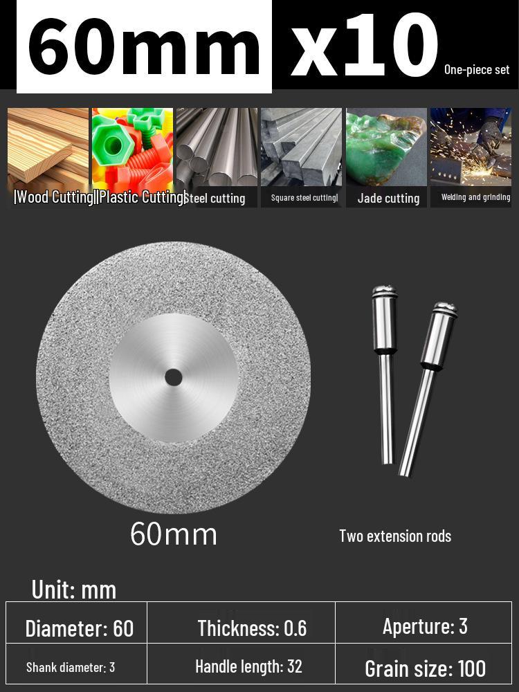 Carborundum Electric Grinder Cutting Disc for Caulking, Glass, Jade, and Polishing.