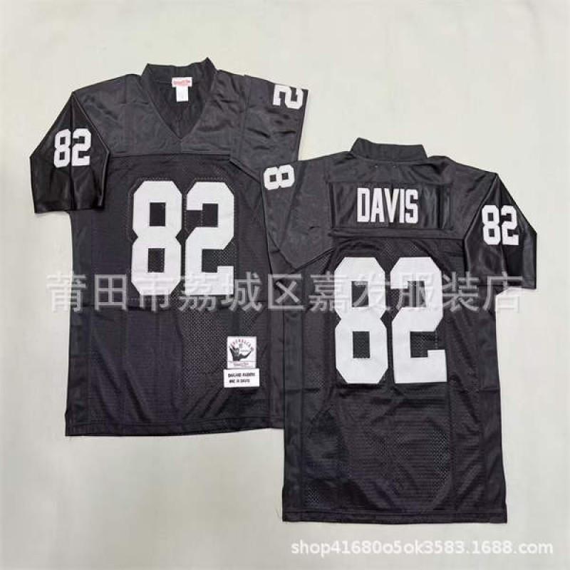 Rugby Jersey Oakland Raiders Retro Style Embroidered Football Uniform Mens Cotton Sport Shirt