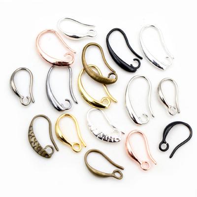 20 Stück 3-Stile Gold Bronze Silber Beschichtet Messing Französische Ohrhaken Drahtfassungen Basisfassungen Großhandel