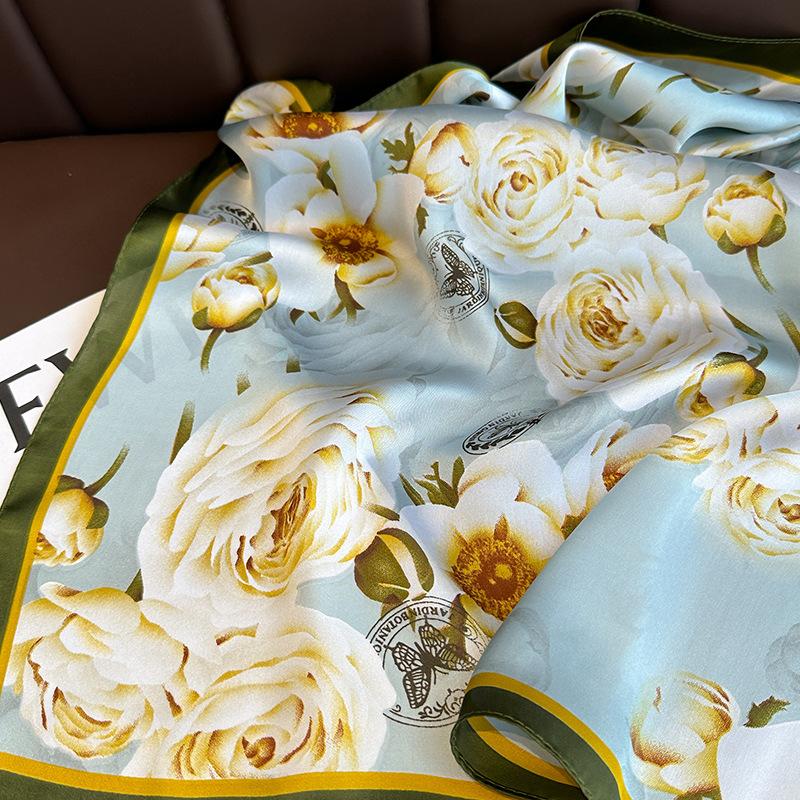 2204 New Fashion Small Square Scarf For Spring And Autumn Warmth, Sunscreen, Shawl, Dual Purpose Scarf, Professional Scarf, Headscarf