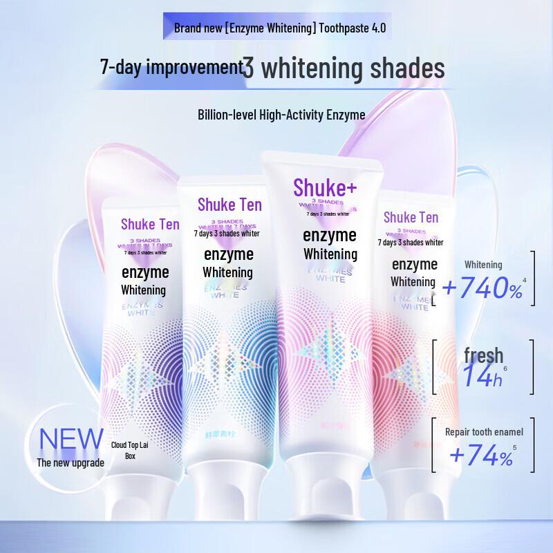 Shuke French Enzyme Whitening & Fresh Breath Fluoride Toothpaste