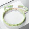 Multicolor Handmade Woven Nylon Rope Bracelet Mixed Color Knitted Chain Bangles For Men Women Adjustable Friendship Yoga Jewelry