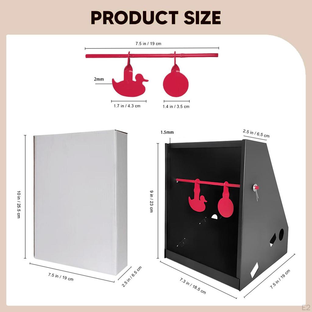 Target Box Practice Tool Carbon Steel Accessories Training Collector for Game, Indoor
