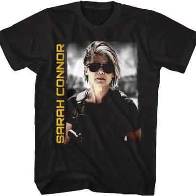 American Classics Terminator Dark Fate Sarah Connor Adult T-Shirt Graphic Movie Tee_1