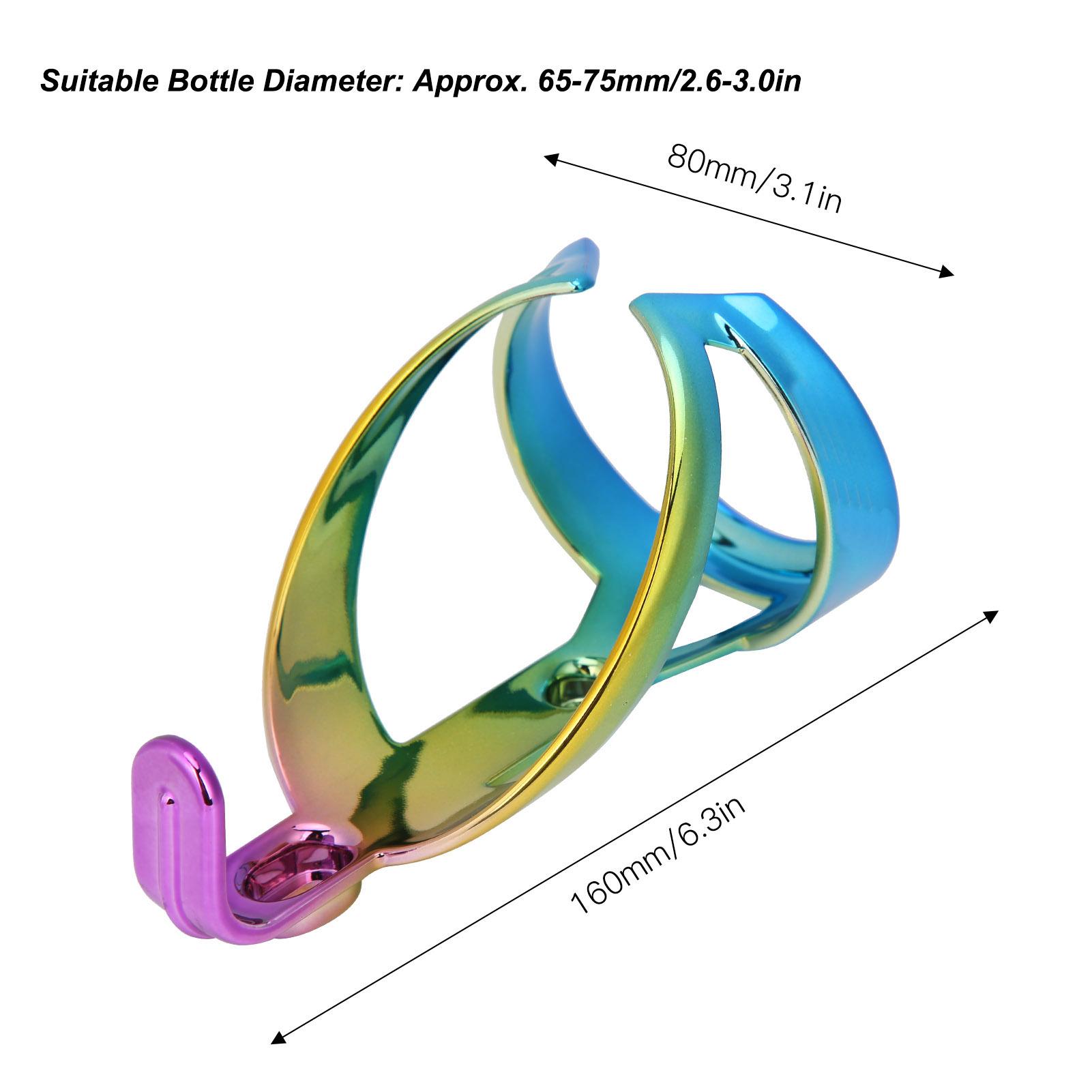 Mountain Bike Water Bottle Cage Colorful Bottle Secure Retention System