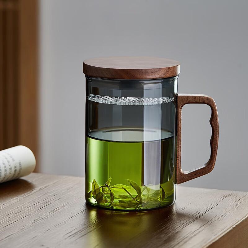 

Luchangming Heat-Resistant Glass Tea Cup with Infuser