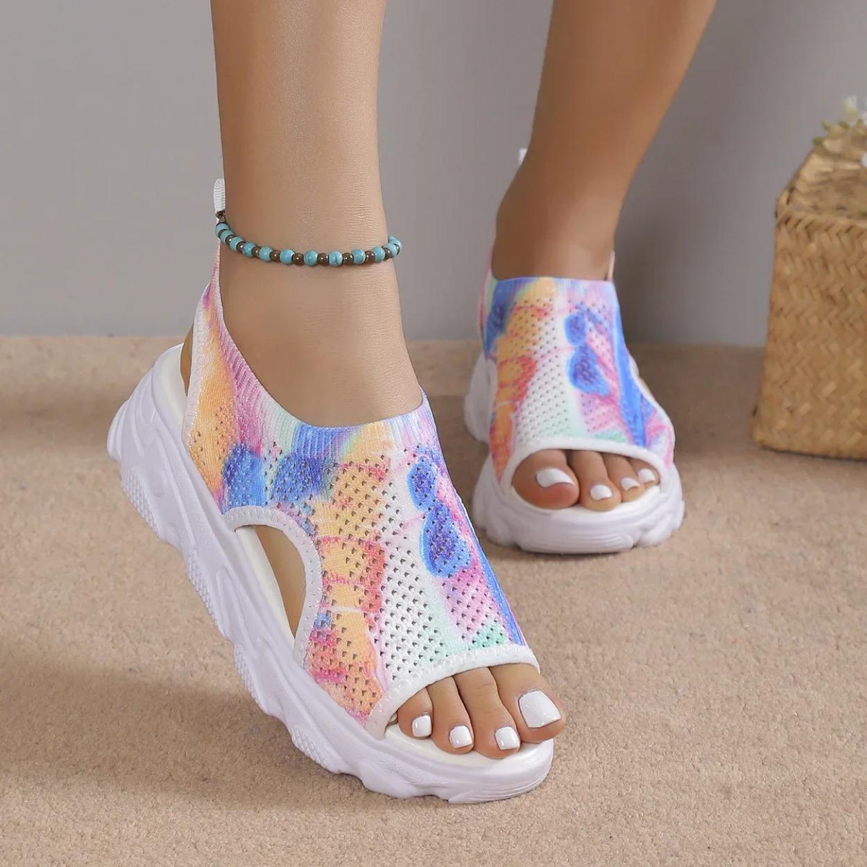 

Спортивные сандалии большого размера женские 2025 повседневные туфли на платформе сандалии на толстой подошве с открытым носком пляжная обувь для женщин zapatos mujer 42