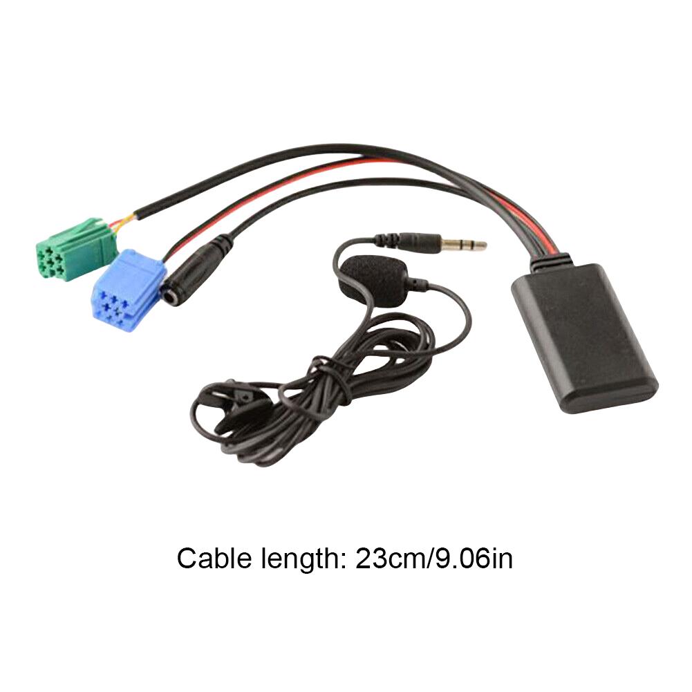 For Renault Update List Radio Audio Cable Adapter Car Bluetooth Adapter Cable with MIC Radio Stereo AUX Cable Adapter Radio Accessories 4