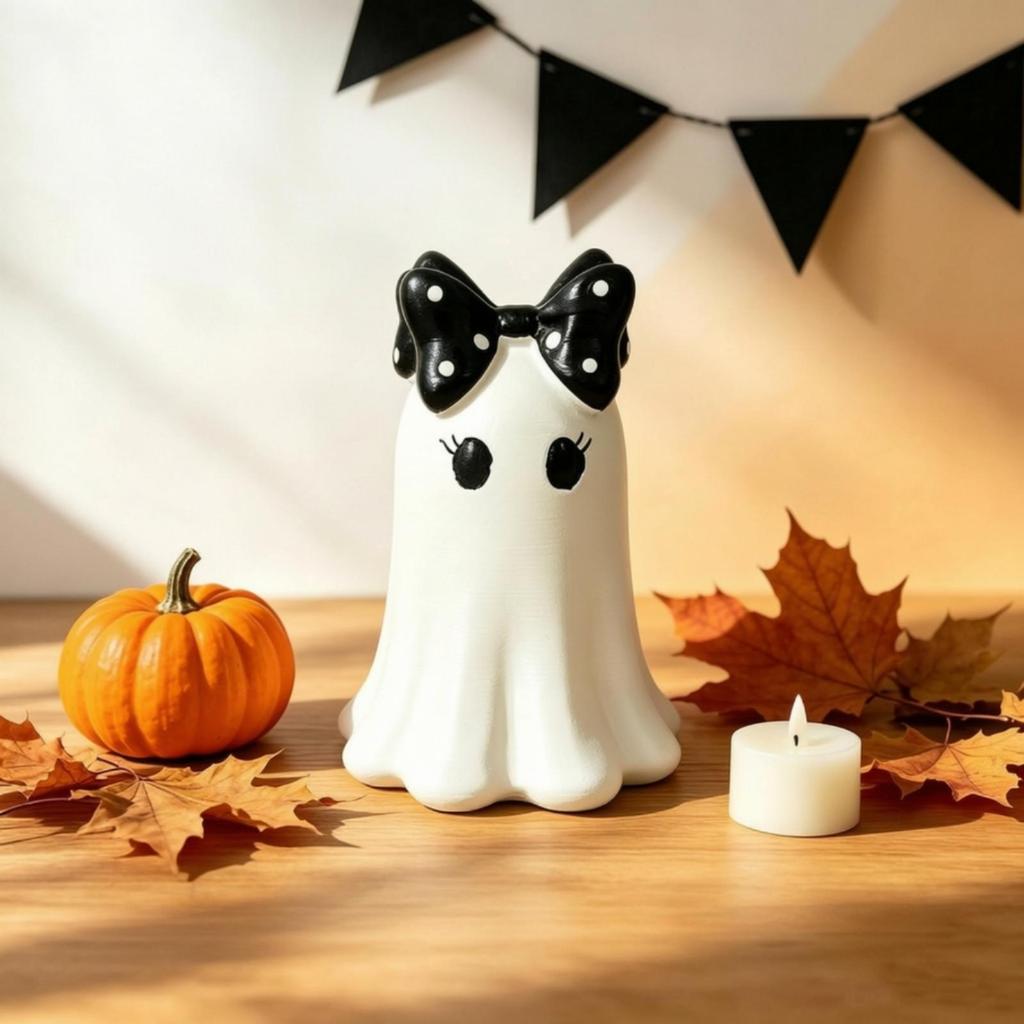 Resin Halloween Specter Figurine Cute Tabletop Decoration Spooky