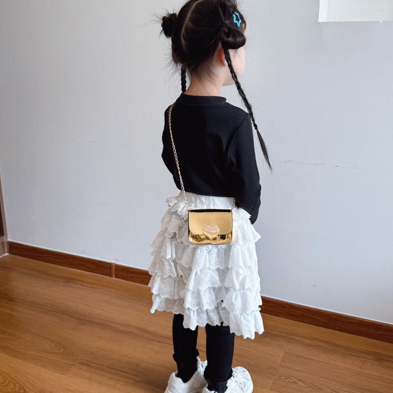 Love Bag Chain Kids Small Casual Crossbody Bag  Synthetic Leather Use Daily