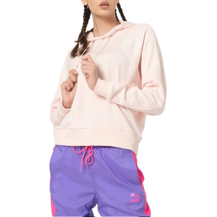 Puma Sweatshirts Women's Light Pink Hooded Moderate Other 597447-17