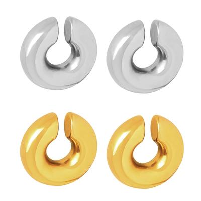 Manchette d'oreille sans perçage Manchette d'oreille Cercle Boucles d'oreilles à clip en acier inoxydable Manchettes tendance Design confortable Accessoires d'oreille