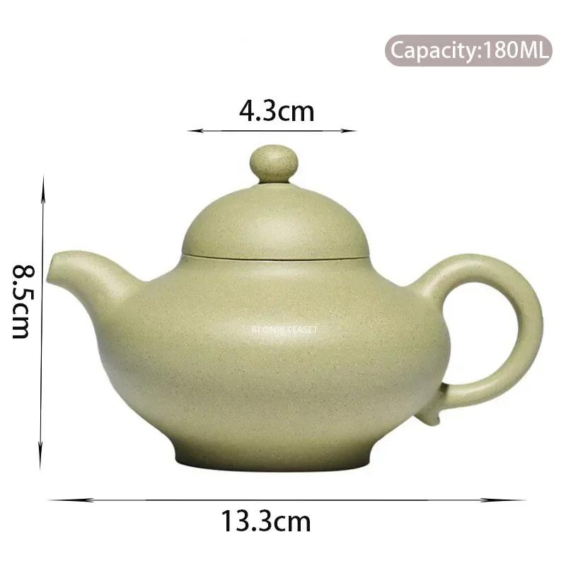 

Чайник из исинской фиолетовой глины 180 мл, оригинальная руда, зеленая глина, ручная работа, красота, чайник для заваривания чая, коллекционный подарок