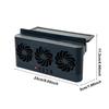 Upgrade Solar Powered Fan USB Charging Exhaust Fan Front/Rear Window Auto Air Circulation Ventilation Fan For Car Truck RV