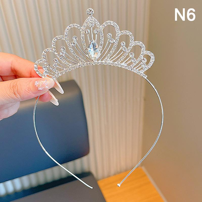 1 Stück Party Girl Krone Stirnband Performance Laufsteg Süßes kleines Mädchen Krone Stirnband Kinder Haaraccessoires Geburtstagsgeschenk