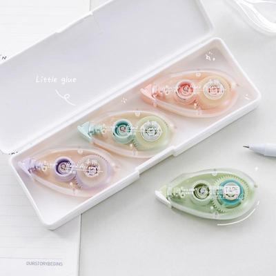 1pcs Point Glue Tape 8mm*6m Roll Type Double Side Dispensing Adhesive for Diary Hand Account Office School