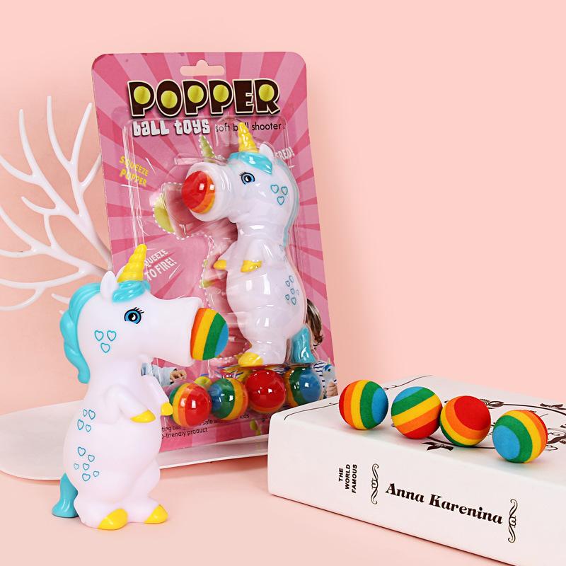Squishy Fidget Toy Set Cute Funny Unicorn Pop Foam Balls Squeeze Shoot Anti Stress Sensory Weird Novelty Gadgets Gift For Adults