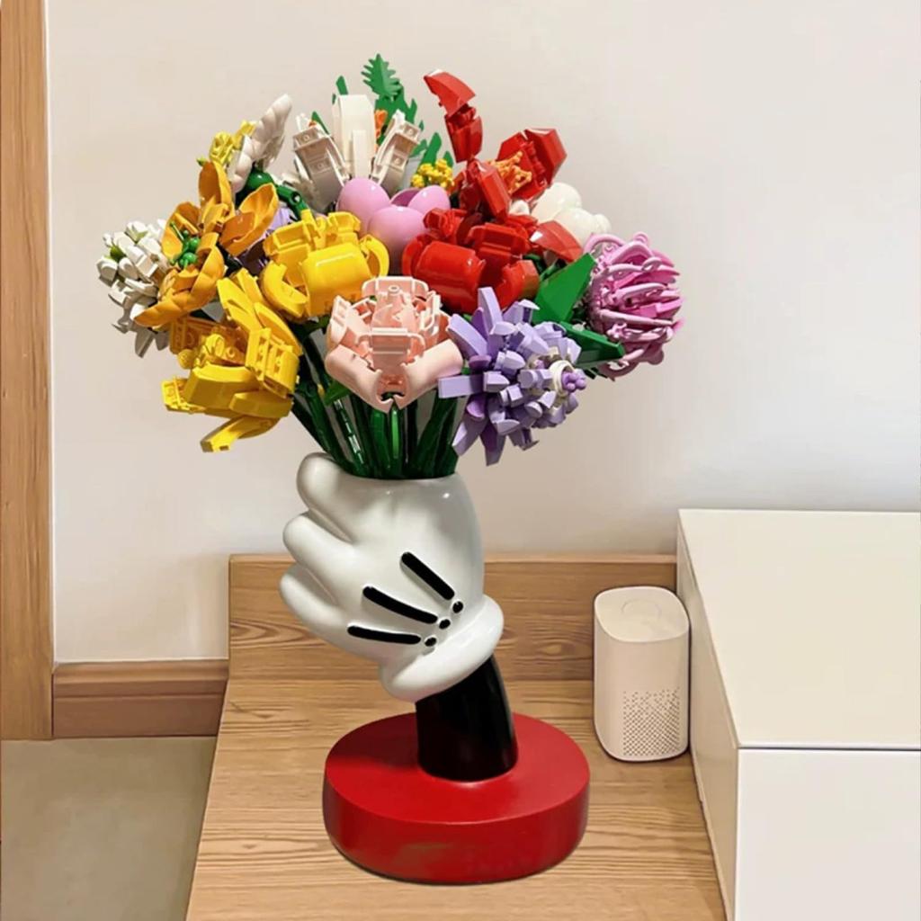 Makeup Brush Holder Unique Cute Home Office Mickey Hand Held Vase Ornament