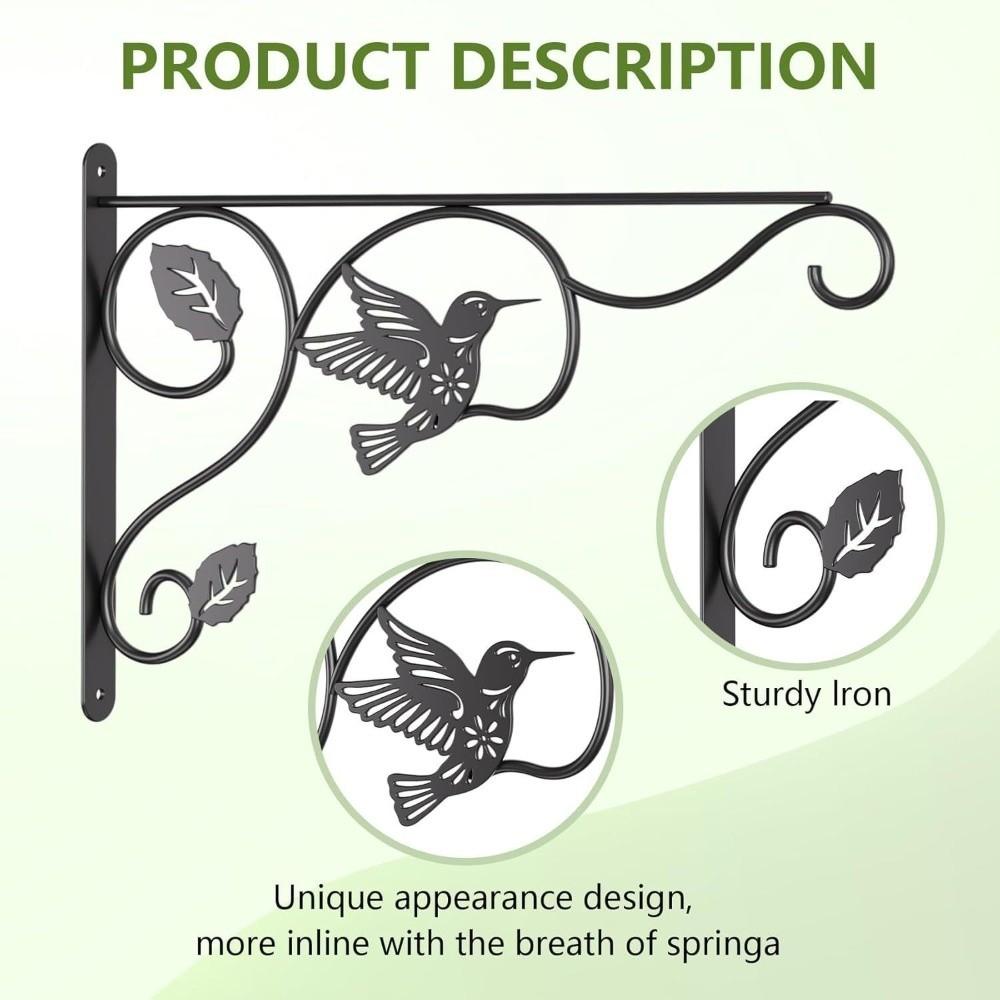 Sturdy Flower Pot Bracket Heavy Duty Feeding Bird Rack Hanging Bracket  Home Decor