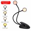 Flexible Gooseneck Design LED Clip On Reading Light Mini Desktop Table Lamp  Home Office