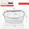 Upgraded Stainless Steel Triangular Sink Drain Basket and Filter for Leftovers and Produce