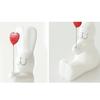 3pcs Ceramic Couple Rabbit Figurine Handicraft Bunny Statue White Rabbit Ornament  Bedroom
