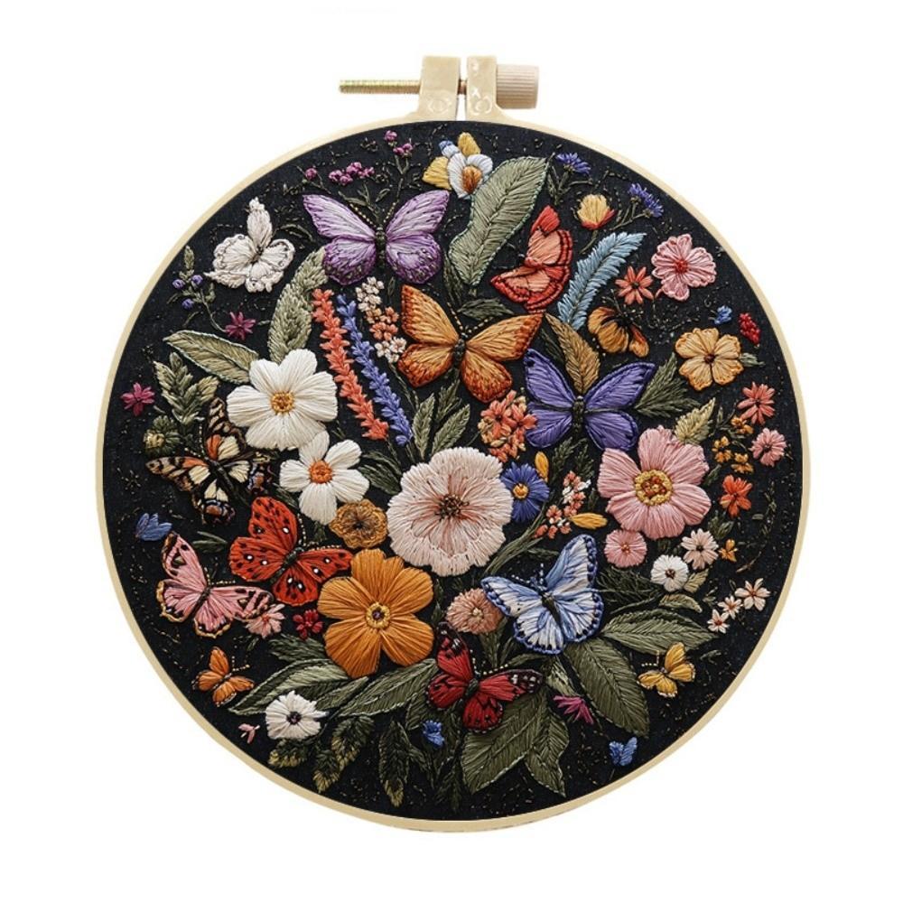 Embroidery Frame Fabric Material Package Cat DIY Craft Kits New Embroidery Kit  Handmade