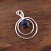 Sodalite Pendant Jewelry, 925 Solid Sterling Silver Jewelry, Handmade Beautiful Pendant For Wedding Gift